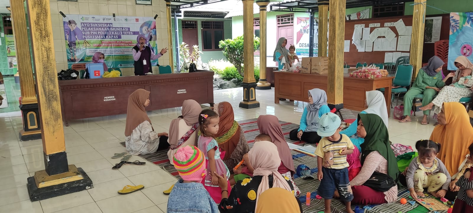 Pelaksanaan Sub PIN Polio di Desa Kedaton untuk Penanggulangan KLB Polio cVDPV2